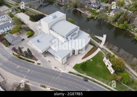 MAI 16 2021 Guleph Ontario Kanada. River Run Center Aerial. Luke Durda Alamy Stockfoto