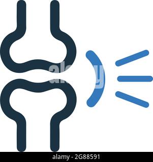 Symbol für Gelenke, Rheumatologie - Vektor-EPS-Datei. Ideal für Printmedien, Web, Stock-Bilder, kommerzielle Nutzung oder jede Art von Design-Projekt. Stock Vektor