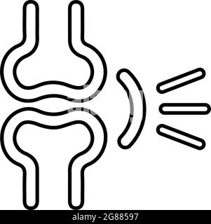 Symbol für Gelenke, Rheumatologie - Vektor-EPS-Datei. Ideal für Printmedien, Web, Stock-Bilder, kommerzielle Nutzung oder jede Art von Design-Projekt. Stock Vektor