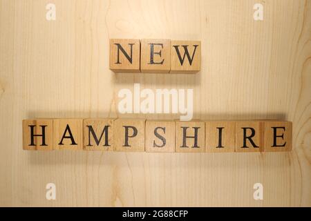 Willkommen bei New Hampshire-Zeichen Stockfoto