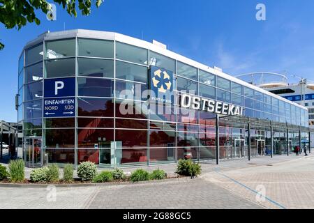 Ostseekai Kreuzfahrtterminal in Kiel, Deutschland Stockfoto