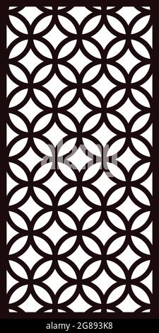 MDF-Platte CNC-Router MDF Laser Jali Schneid-Design-Vektor jali für Grafik-Design, Ecke und Rand-Design und Sperrholz Trennwand Schaum, Acryl und cn Stock Vektor