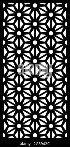 Jali Design für cnc-Router und Laser-Schneidevektor Datei. Stock Vektor