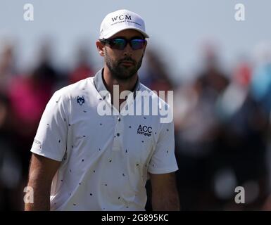 17. Juli 2021; Royal St Georges Golf Club, Sandwich, Kent, England; The Open Championship, PGA Tour, European Tour Golf, Tag 3; Cameron Tringale (USA) Stockfoto