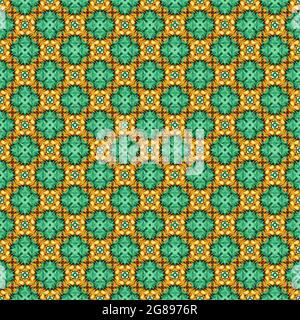 Farbmuster Textur. Farbenfrohe ornamentale Grafik-Dessin. Mosaikverzierungen. Mustervorlage. Vektorgrafik. Stock Vektor