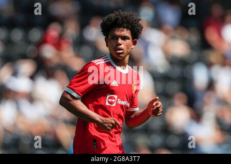 Derby, Großbritannien. Juli 2021. Shola Shoretire of Manchester United in Derby, Vereinigtes Königreich am 7/18/2021. (Foto von Conor Molloy/News Images/Sipa USA) Quelle: SIPA USA/Alamy Live News Stockfoto