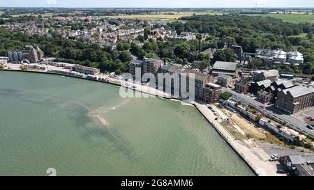 Manningtree Essex Luftbild Stockfoto