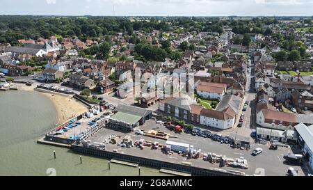 Manningtree Essex Luftbild Stockfoto