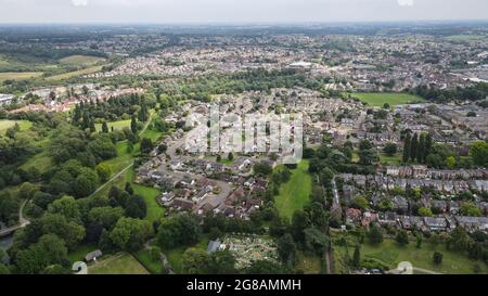 Manningtree Essex Luftbild Stockfoto