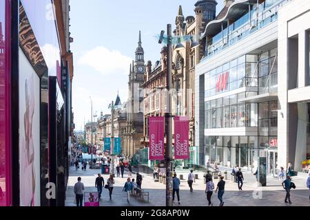 Fußgängerzone Buchanan Street, Glasgow City, Schottland, Vereinigtes Königreich Stockfoto