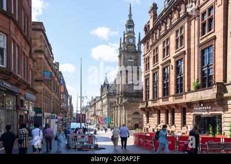 Fußgängerzone Buchanan Street, Glasgow City, Schottland, Vereinigtes Königreich Stockfoto