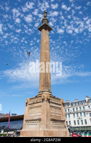 Scott Monument, George Square, Glasgow City, Schottland, Großbritannien Stockfoto