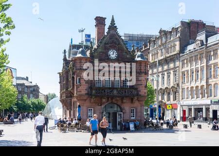 Caffe Nero im ehemaligen Subway Entrance Building, St Enoch Square, Glasgow City, Schottland, Großbritannien Stockfoto