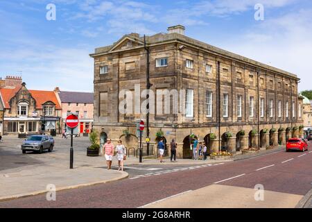 The Market Place, Alnwick, Northumberland, UK 2021 Stockfoto