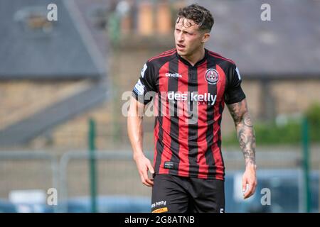 Dublin, Irland. Juli 2021. Robert Cornwall von Bohemians während des SSE Airtricity Premier Division Spiels zwischen Bohemians FC und Longford Town im Dalymount Park in Dublin, Irland, am 18. Juli 2021 (Foto von Andrew SURMA/SIPA USA). Quelle: SIPA USA/Alamy Live News Stockfoto