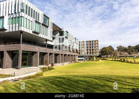 Macquarie University Campus und Universitätsgebäude in North Sydney, New South Wales, Australien Stockfoto