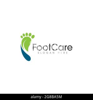 Fußpflege Logo Vorlage Vektor Symbol Illustration Design Stock Vektor