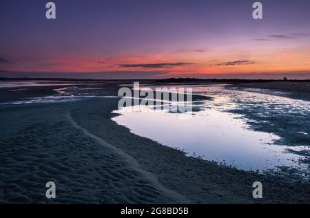 Sonnenaufgang Auf Armona Island Stockfoto