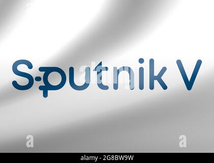 Sputnik V-Logo Stockfoto