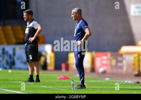 BURSLEM, GROSSBRITANNIEN. 17. JULI Nottingham Forest Manager, Chris Hughton während des Vorsaison-Freundschaftsspiel zwischen Port Vale und Nottingham Forest im Vale Park, Burslem am Samstag, 17. Juli 2021. (Kredit: Jon Hobley | MI News) Kredit: MI Nachrichten & Sport /Alamy Live News Stockfoto