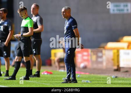 BURSLEM, GROSSBRITANNIEN. 17. JULI Nottingham Forest Manager, Chris Hughton während des Vorsaison-Freundschaftsspiel zwischen Port Vale und Nottingham Forest im Vale Park, Burslem am Samstag, 17. Juli 2021. (Kredit: Jon Hobley | MI News) Kredit: MI Nachrichten & Sport /Alamy Live News Stockfoto