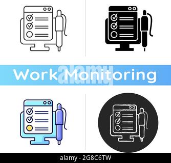 Symbol für Online-Formular Stock Vektor
