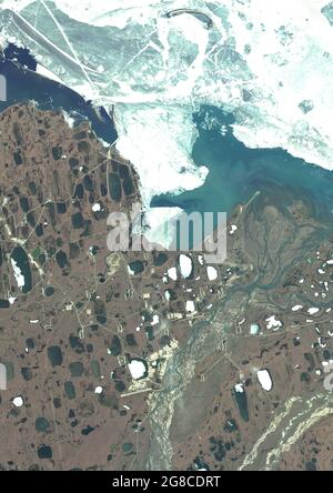 Prudhoe Bay Oil Field, Alaska, Usa Stockfoto