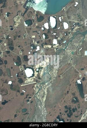 Prudhoe Bay Oil Field, Alaska, Usa Stockfoto