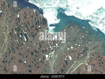 Prudhoe Bay Oil Field, Alaska, Usa Stockfoto