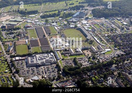 Luftaufnahme der Great Yorkshire Show während der Show, Juli 2021 Stockfoto