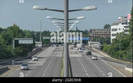 Stadtautobahn A 103, Steglitz, Berlin, Deutschland Stockfoto