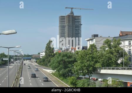 Stadtautobahn A 103, Steglitz, Berlin, Deutschland Stockfoto