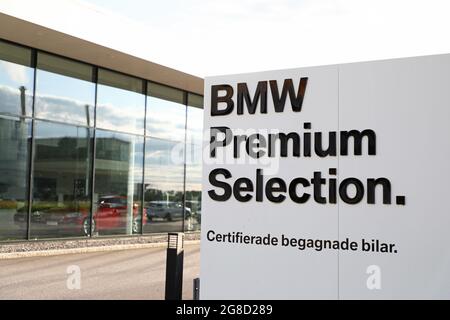 BMW Premium Selection bei einem BMW Autohaus. Stockfoto