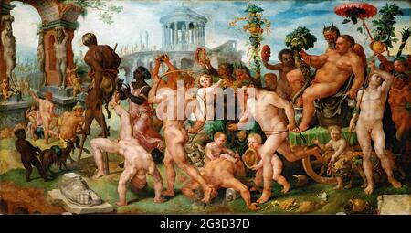 Die triumphale Prozession des Bacchus von Maerten van Heemskerck (1498-1574), 1536/7 Stockfoto