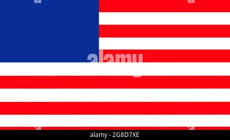 Flagge der Vereinigten Staaten. Bild der amerikanischen Flagge. Stockfoto