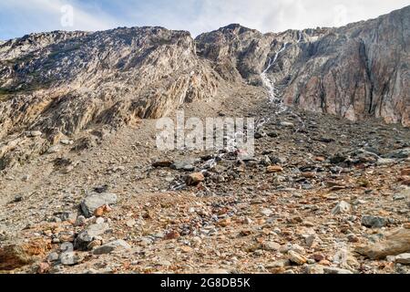 Felsenberg in Feuerland, Argentinien Stockfoto