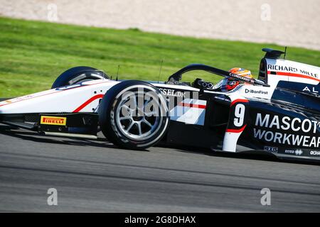 09 Lundgaard Christian (dnk), ART Grand Prix, Dallara F2, Aktion beim 4. Lauf der FIA Formel 2 Meisterschaft 2021 vom 16. Bis 18. Juli 2021 auf dem Silverstone Circuit, in Silverstone, Großbritannien - Foto Xavi Bonilla / DPPI Stockfoto