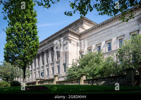 Liverpool Heritage Sites. Kulturviertel. St. George's Hall. Stockfoto