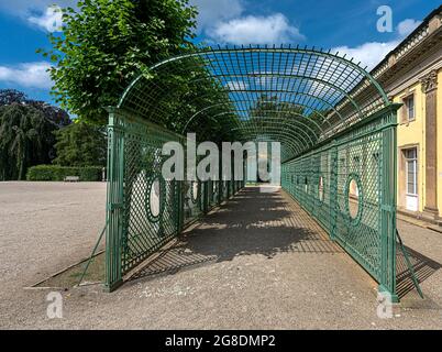 Westlicher Gitterpavillon Im Schloss Sanssouci In Potsdam Stockfoto