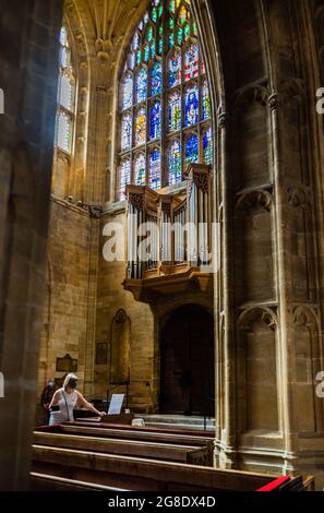 Sherborne Abbey in Dorset. Stockfoto