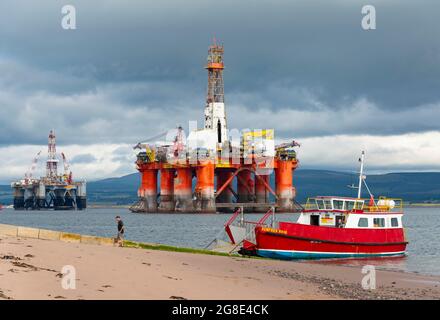 Fähre von Nigg nach Cromarty im Dorf Cromarty auf der Black Isle auf Cromarty Firth, Ross und Cromarty, Schottland, Großbritannien Stockfoto