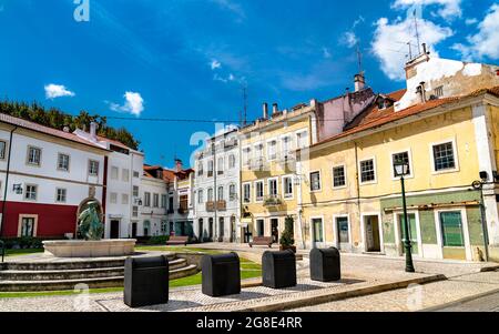 Traditionelle Architektur in Alcobaca, Portugal Stockfoto