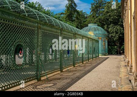 Westlicher Gitterpavillon im Schloss Sanssouci in Potsdam, Brandenburg, Deutschland Stockfoto