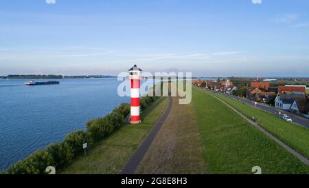Luftaufnahme, Lühe, Altes Land, Niedersachsen, Deutschland Stockfoto