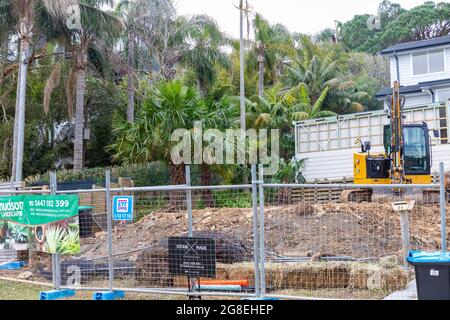 Sydney Haus Unternehmen Landschaftsgestaltung Projekt auf dem Vorgarten, Sydney, Australien Stockfoto