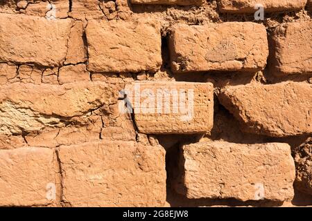 Chogha Zanbil, Ziegel mit Keilschrift, Ziggrat (ziqqrat) der alten Elamiten, Provinz Khuzestan, Iran, Persien, Westasien, Asien Stockfoto