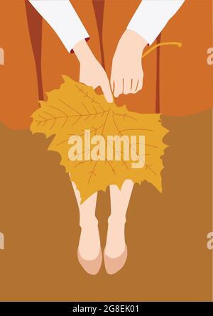 Abstrakte Herbstillustration Stock Vektor