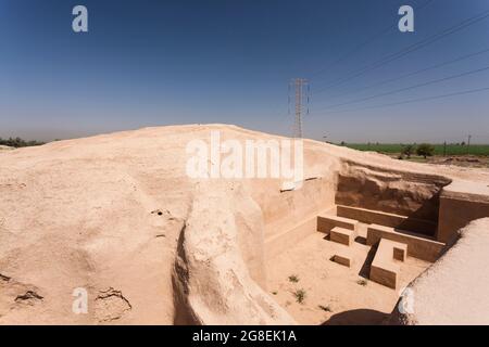 Haft Tappeh (Haft tepe), Ausgrabungsstätte der antiken Stadt der Elamiten, Provinz Khuzestan, Iran, Persien, Westasien, Asien Stockfoto