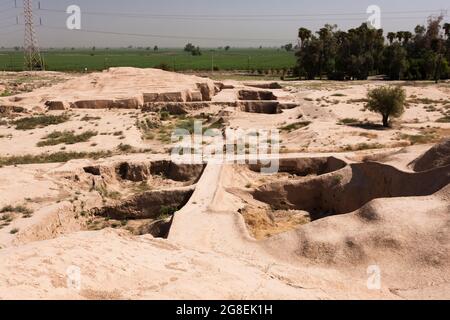 Haft Tappeh (Haft tepe), Ausgrabungsstätte der antiken Stadt der Elamiten, Provinz Khuzestan, Iran, Persien, Westasien, Asien Stockfoto