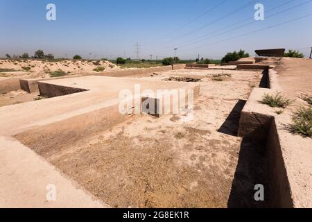 Haft Tappeh (Haft tepe), Ausgrabungsstätte der antiken Stadt der Elamiten, Provinz Khuzestan, Iran, Persien, Westasien, Asien Stockfoto